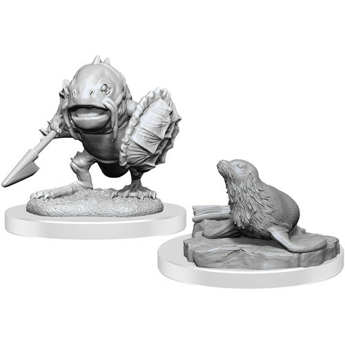 D&D Nolzurs Marvelous Miniatures: W20 Locathah & Seal
