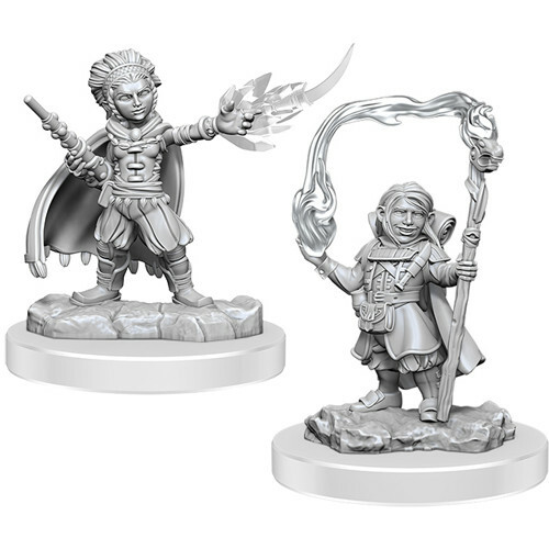 D&D Nolzurs Marvelous Miniatures: W20 Halfling Wizards