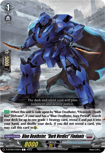 Blue Deathster, Dark Verdict Findanis - D-BT09/076EN - C
