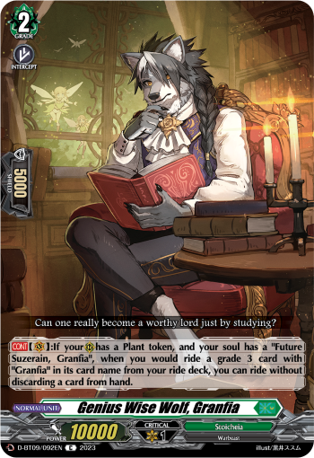 Genius Wise Wolf, Granfia - D-BT09/092EN - C