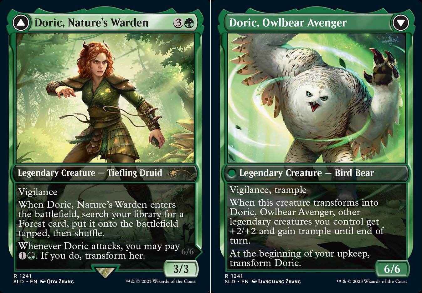 Doric, Natures Warden // Doric, Owlbear Avenger - Foil