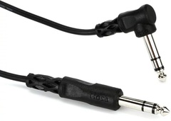 Roland PCS 15F TRS Male to Right Angle TRS Male Dual Trigger Cable - 15 foot