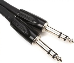 Roland RCC-5-TRTR Black Series 1/4-inch TRS Male to 1/4-inch TRS Male Interconnect Cable - 5 foot