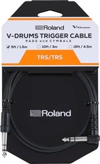 Roland Percussion Trigger Cable TRS Male to Right Angle TRS Male - 5-foot