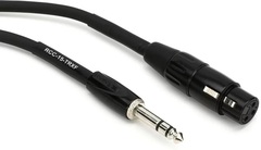Roland RCC-15-TRXF Black Series XLR Female to 1/4-inch TRS Male Interconnect Cable - 15 foot