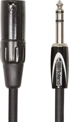 Roland RCC-15-TRXM Black Series 1/4-inch TRS Male to XLR Male Interconnect Cable - 15 foot