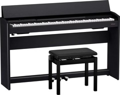 Roland F701 Digital Piano - Coal Black