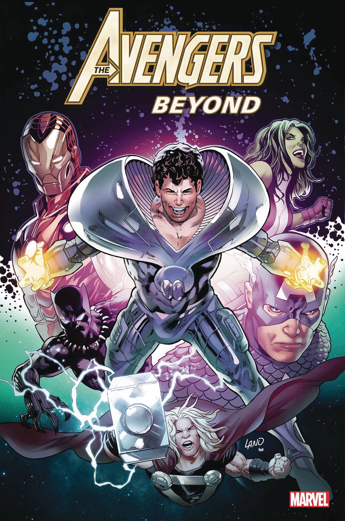 Df Avengers Beyond #1 Land Sgn (STL264370)