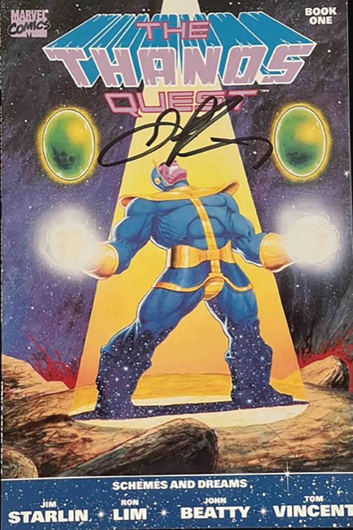 Df Thanos Quest #1 Starlin Sgn (STL264355)