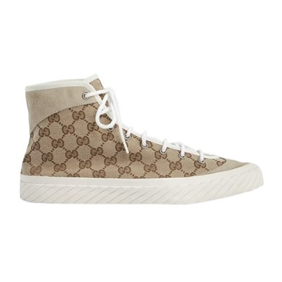 Gucci - MENS HIGH TOP GG SNEAKER - Beige