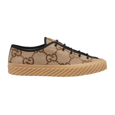 Gucci - MENS MAXI GG SNEAKER - Camel and Ebony