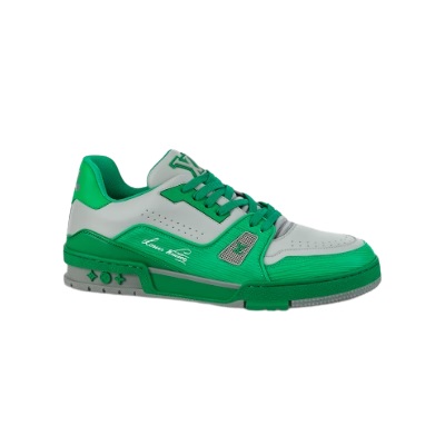 Louis Vuitton - LV Trainer Sneaker - Green-Grey