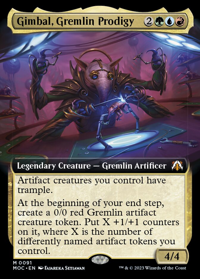 Gimbal, Gremlin Prodigy - Foil - Extended Art