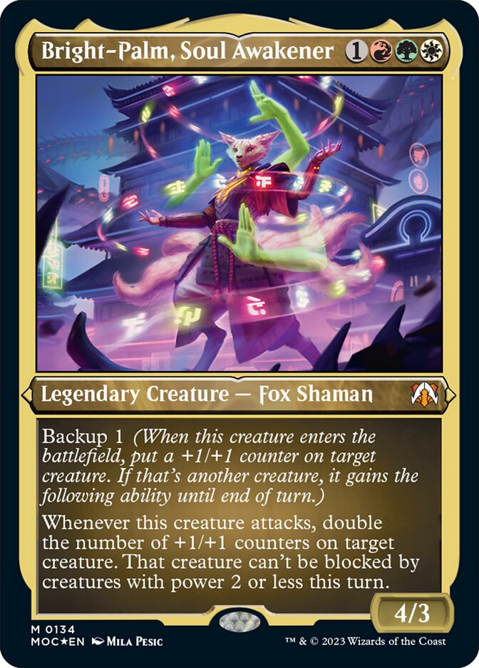 Bright-Palm, Soul Awakener (Display Commander) - Foil - Thick Stock