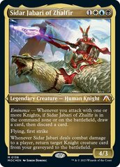 Sidar Jabari of Zhalfir (0138) (Display Commander) (Thick Stock) - Foil Etched