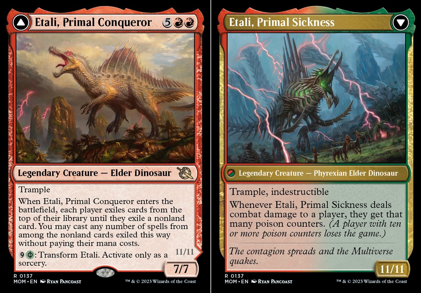 Etali, Primal Conqueror // Etali, Primal Sickness - Foil