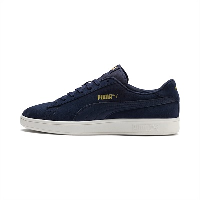 PUMA Smash v2 Sneakers - Peacoat-Puma Team Gold-Whisper White