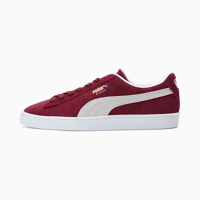 Puma - Suede Classic XXI Mens Sneakers - Cabernet-Puma White