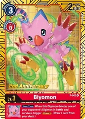 Biyomon - P-002 - P (2nd Anniversary Set) - Foil