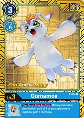 Gomamon - P-004 - P (2nd Anniversary Set) - Foil