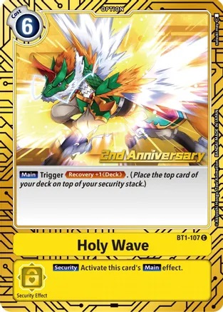 Holy Wave - BT1-107 - P (2nd Anniversary Set) - Foil