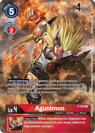 Agunimon - P-029 - P (2nd Anniversary Frontier Card) - Foil