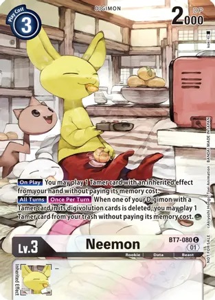 Neemon - BT7-080 - P - Foil (2nd Anniversary Frontier Card)