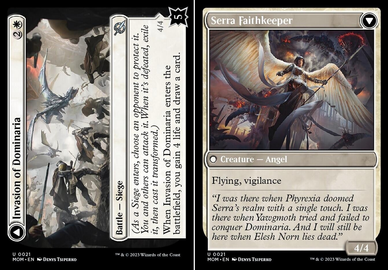 Invasion of Dominaria // Serra Faithkeeper - Foil