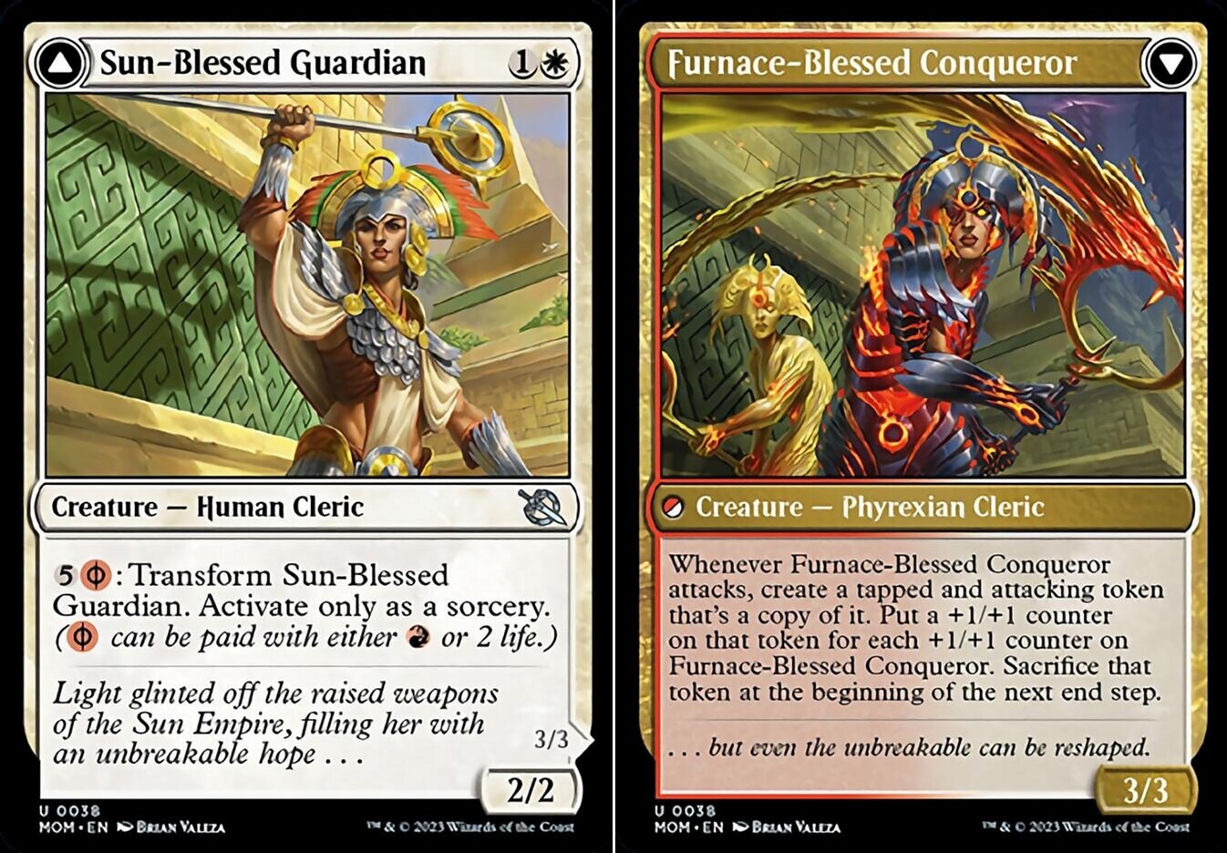 Sun-Blessed Guardian // Furnace-Blessed Conqueror