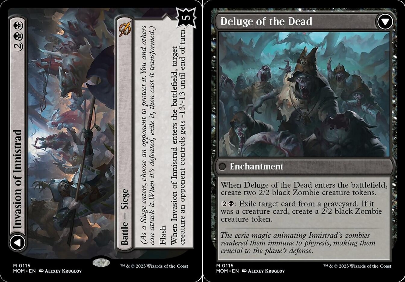 Invasion of Innistrad // Deluge of the Dead - Foil