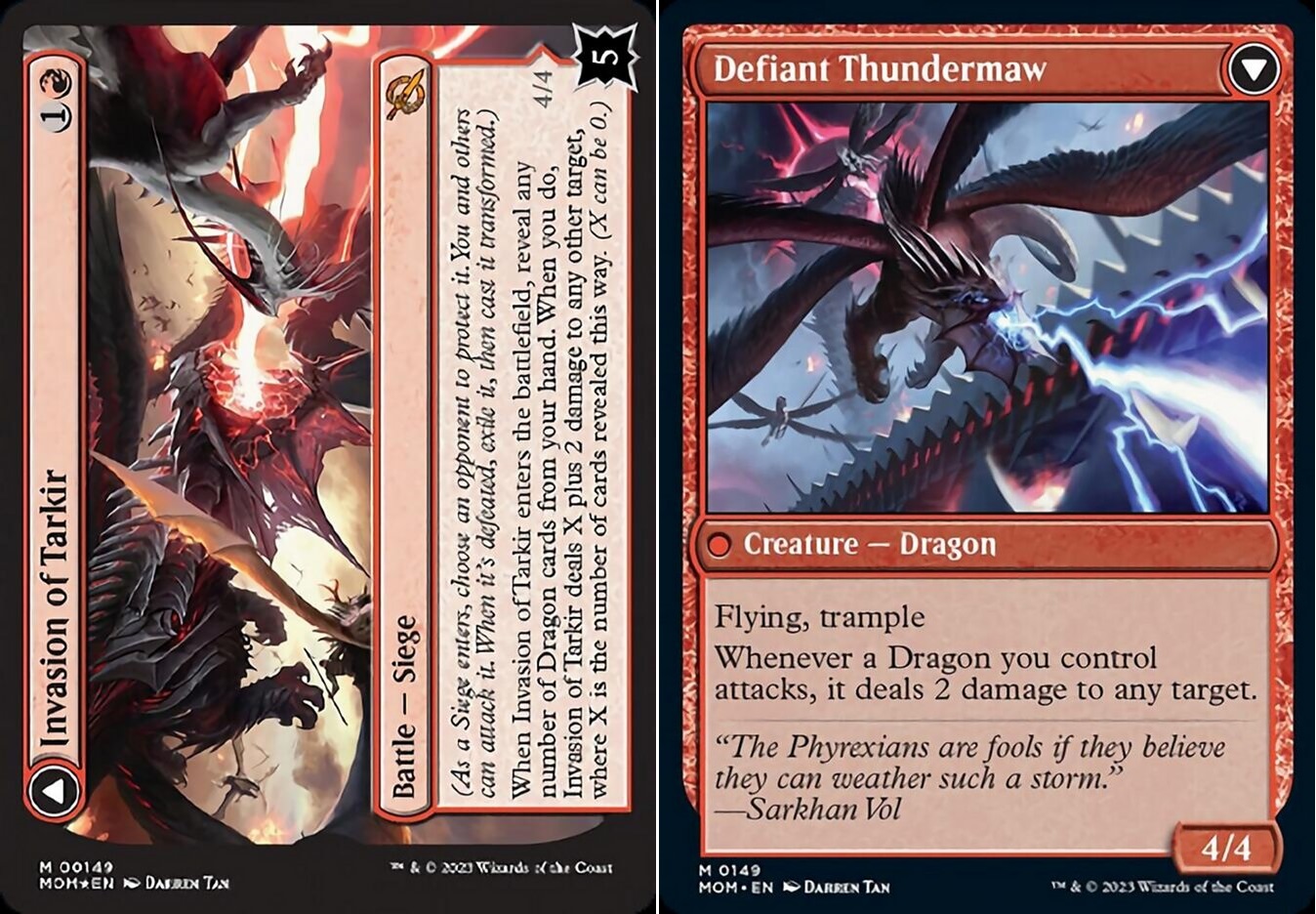 Invasion of Tarkir // Defiant Thundermaw - Foil