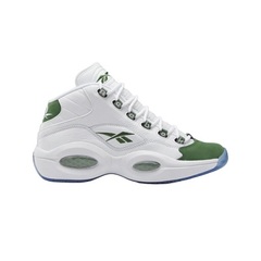 Reebok - Question Mid Basketball Shoes - Ftwr White / Pine Green / Ftwr White