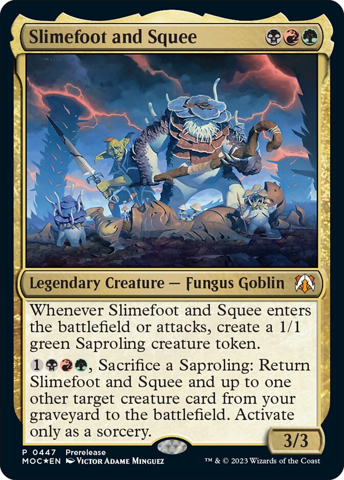 Slimefoot and Squee - Foil - Prerelease Promo