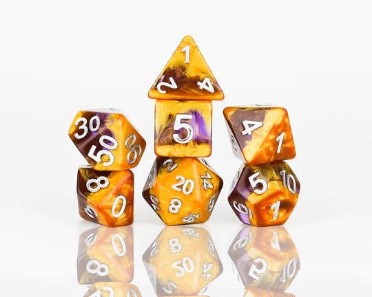 Dice Set - Amethyst Geode