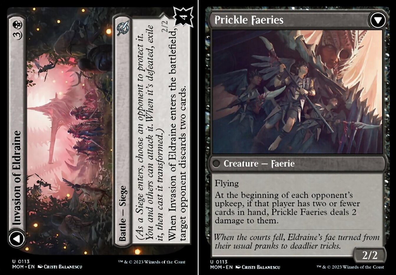 Invasion of Eldraine // Prickle Faeries - Foil