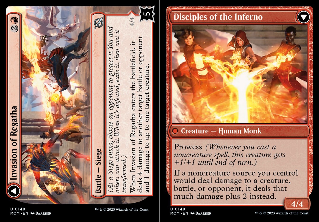Invasion of Regatha // Disciples of the Inferno - Foil