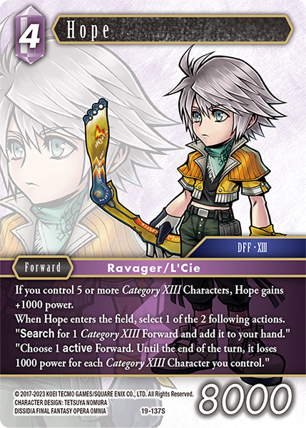 Hope - 19-137S