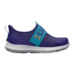 Under Armour - Boys' Infant UA Surge 3 Slip Running Shoes - Sonar Blue-Blue Surf - 500