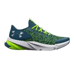 Under Armour - Boys' Grade School UA Scramjet 5 Running Shoes - Static Blue-Lime Surge - 401