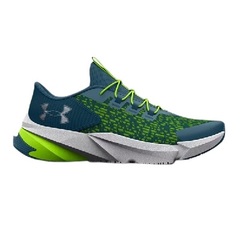 Under Armour - Boys' Pre-School UA Scramjet 5 AL Running Shoes - Static Blue-Lime Surge - 400
