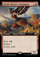 Death-Greeter's Champion - Extended Art - Commander: March of the Machine