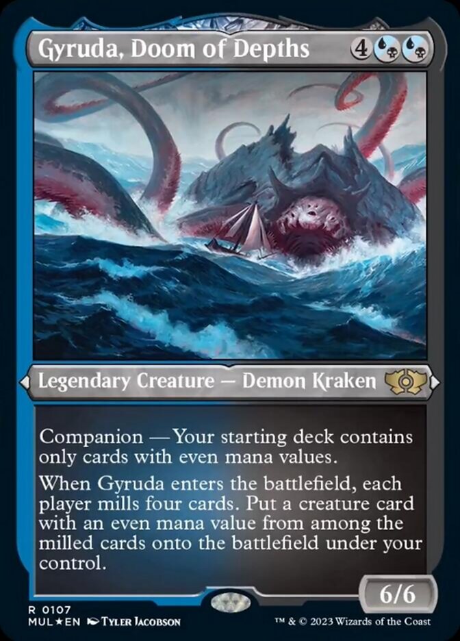 Gyruda, Doom of Depths - Foil Etched