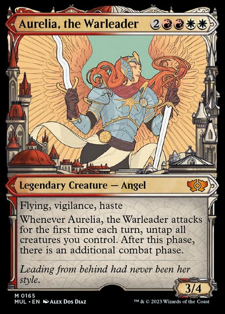 Aurelia, the Warleader - Halo Foil