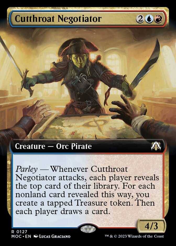 Cutthroat Negotiator - Foil - Extended Art