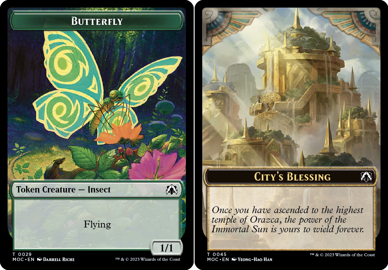 Butterfly // Citys Blessing Double-sided Token