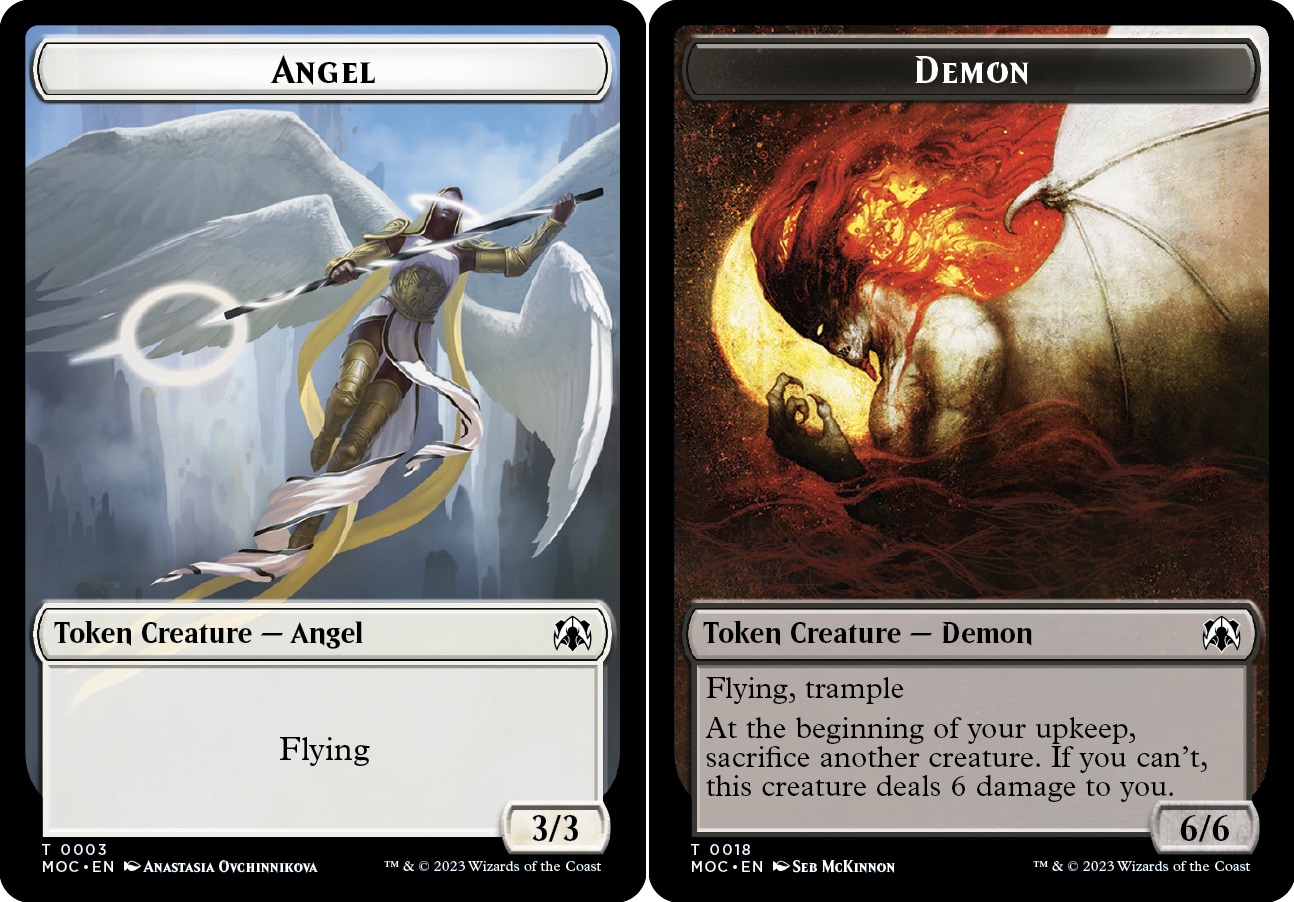 Angel (03) // Demon Double-Sided Token - Magic Singles » March of the  Machine Sets » March of the Machine: CMD - Discordia Games