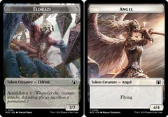 Angel (0004) // Eldrazi (0001) Double-Sided Token