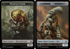 Myr (0038) // Phyrexian Germ (0019) Double-Sided Token