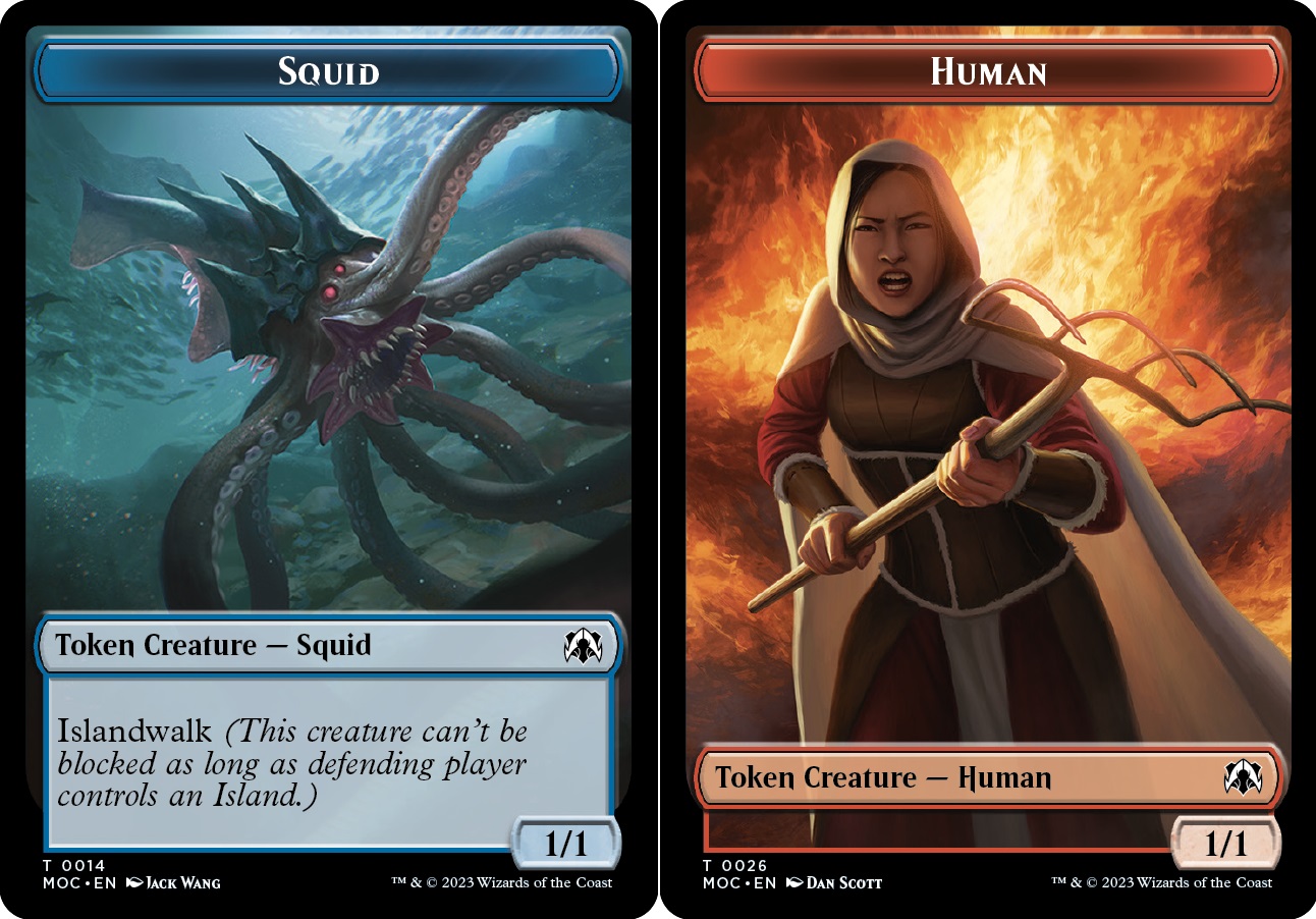 Squid // Human (26) Double-sided Token