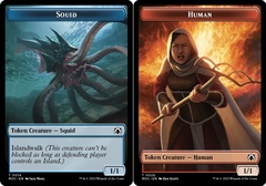 Squid // Human (26) Double-sided Token